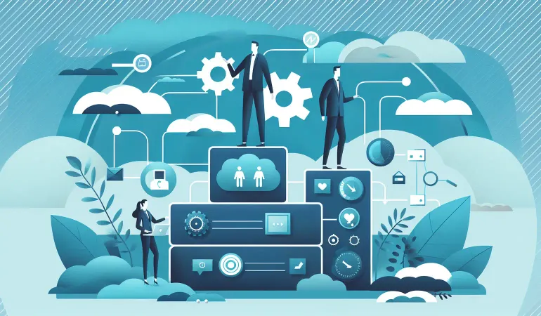 Small business team reviewing IT dashboard and security alerts